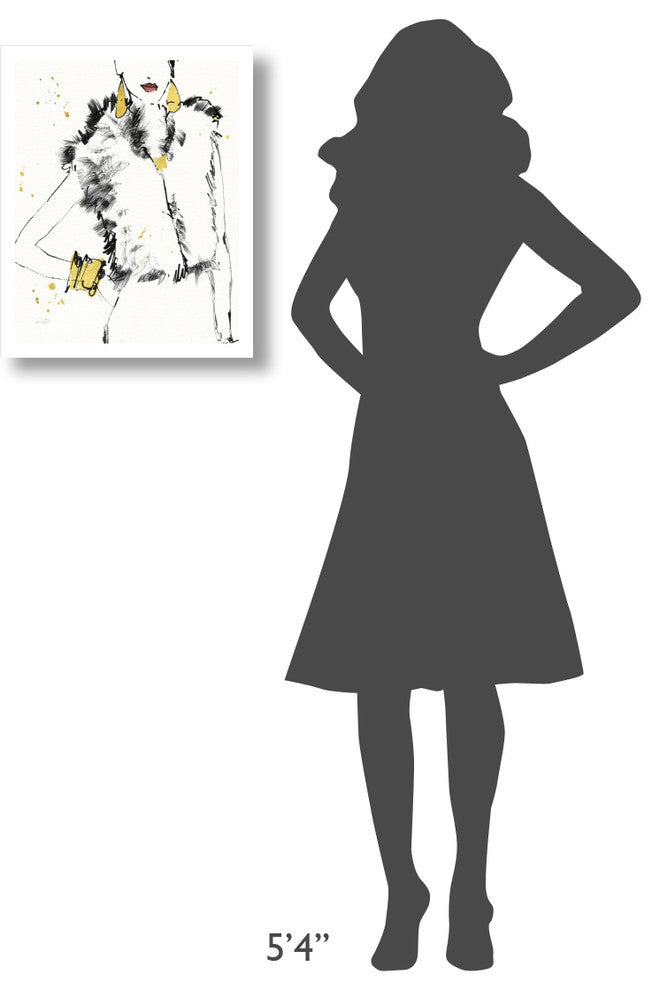 "Fashion Strokes IV" Digital Paper Print by Anne Tavoletti, 18"x22"