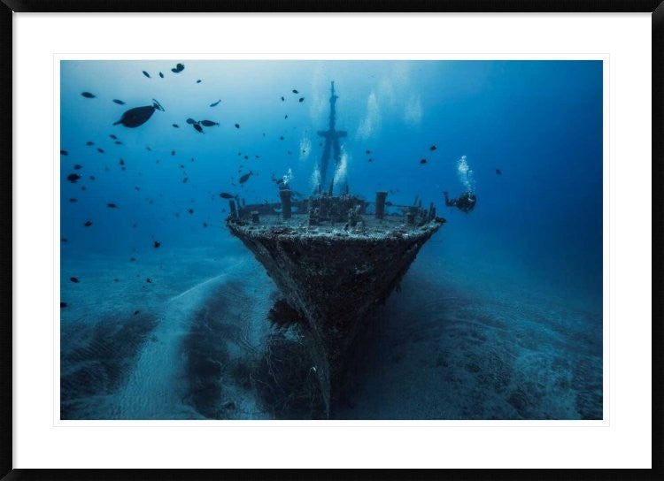 "Hai Siang Wreck" Framed Digital Print by Barathieu Gabriel, 44x32"