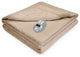 Soft Heat Velvet Plush Warming Blanket, Full, Linen