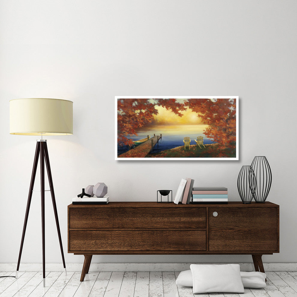 "Autumn Glow Crop v2" Digital Paper Print by Julia Purinton, 50"x26"