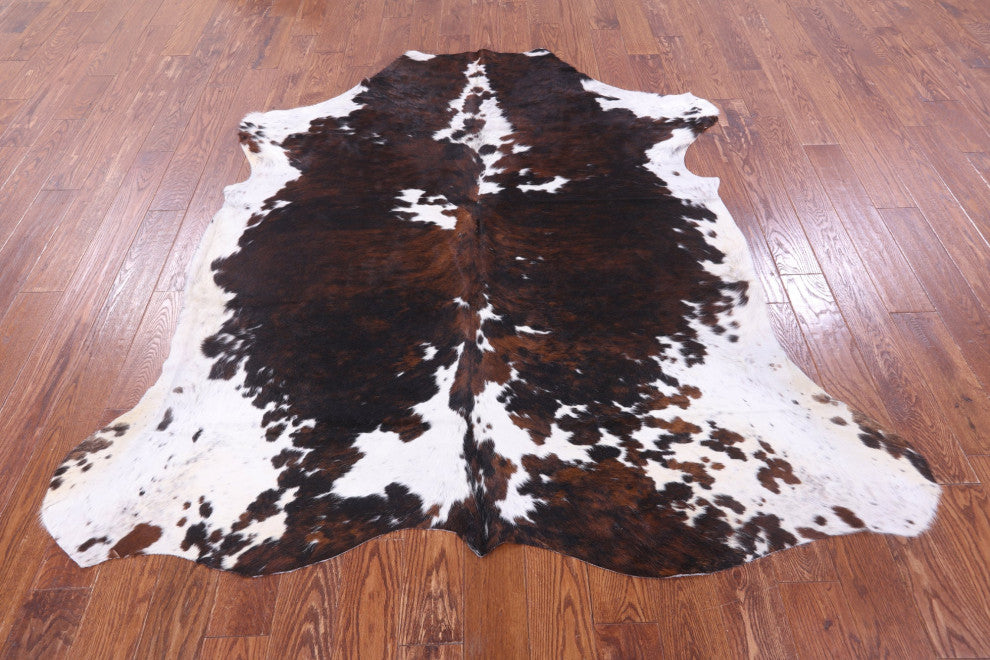 Organic Natural Hair-On Cowhide Area Rug 6' 11" X 6' 7" C1469