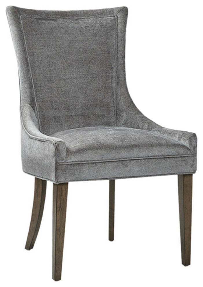 Madison Park Signature Ultra All-Over Welting, Dark Gray, Dining Chairs, Set of 2