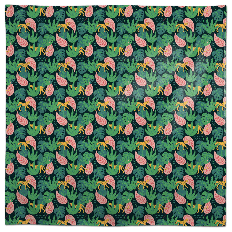 Tropical Cheetahs 58x58 Tablecloth