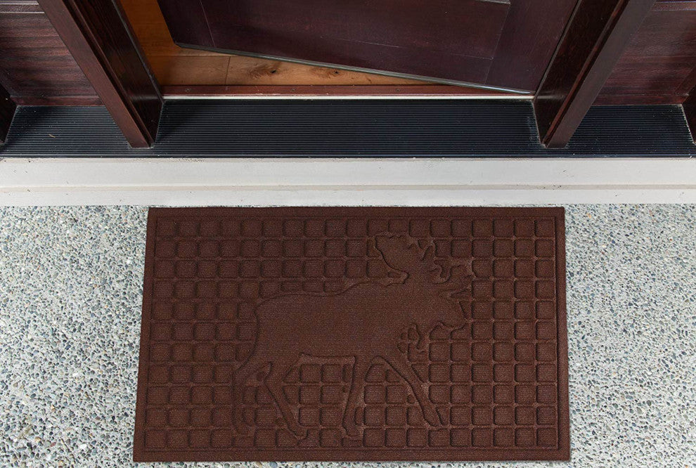 Dark Brown Moose Hog Mat 18"x30"