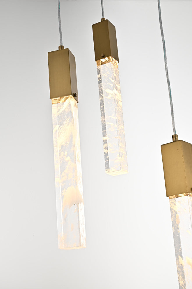 Home Living 42" Chandelier, Satin Gold