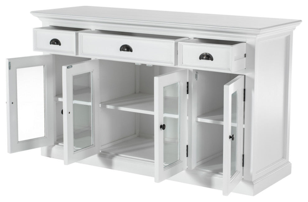 Modern Farmhouse White Buffet Server