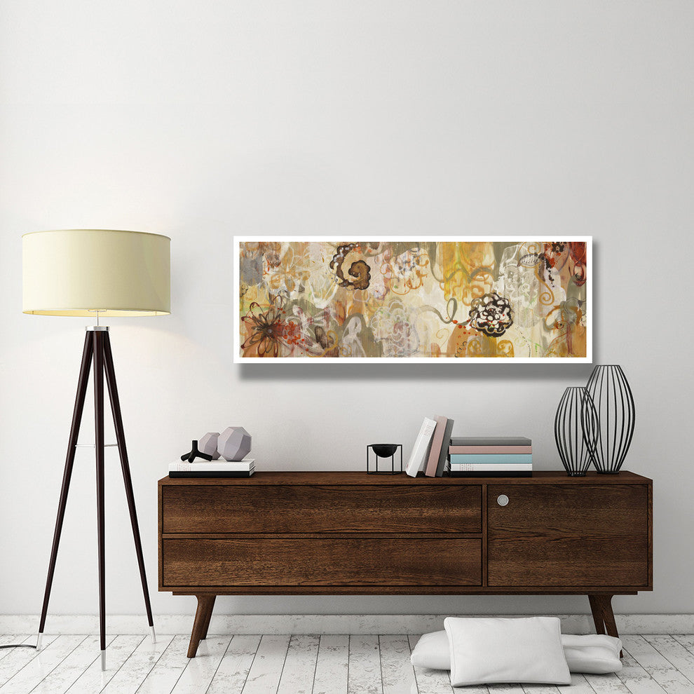 "Decadent Garden II" Digital Paper Print by Joan Elan Davis, 62"x24"
