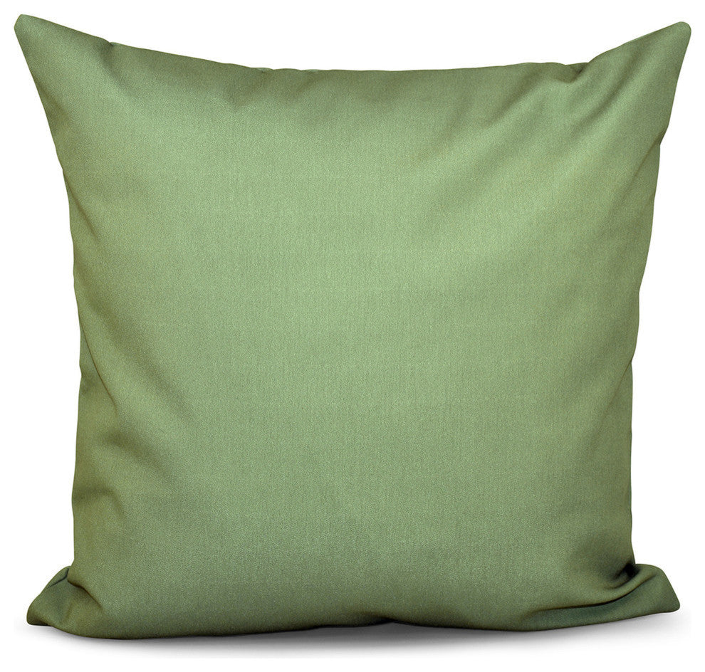 Solid Color Decorative Pillow, Sage, 18"x18"