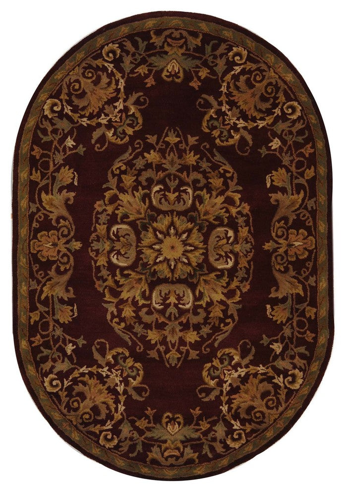 Safavieh Heritage Hg640C Red Area Rug, 4'6" X 6'6"
