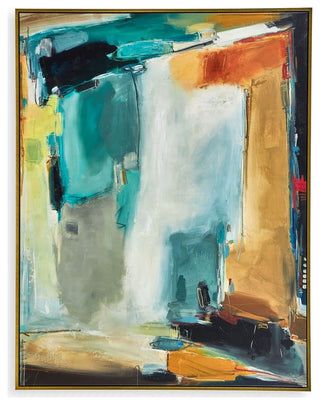 Uttermost 32332 Painters High 66" x 52" Framed Abstract Painting - Multicolored