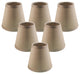 Royal Designs Empire Flame Clip On Chandelier Lamp Shade, Gray, Multiple Sizes
