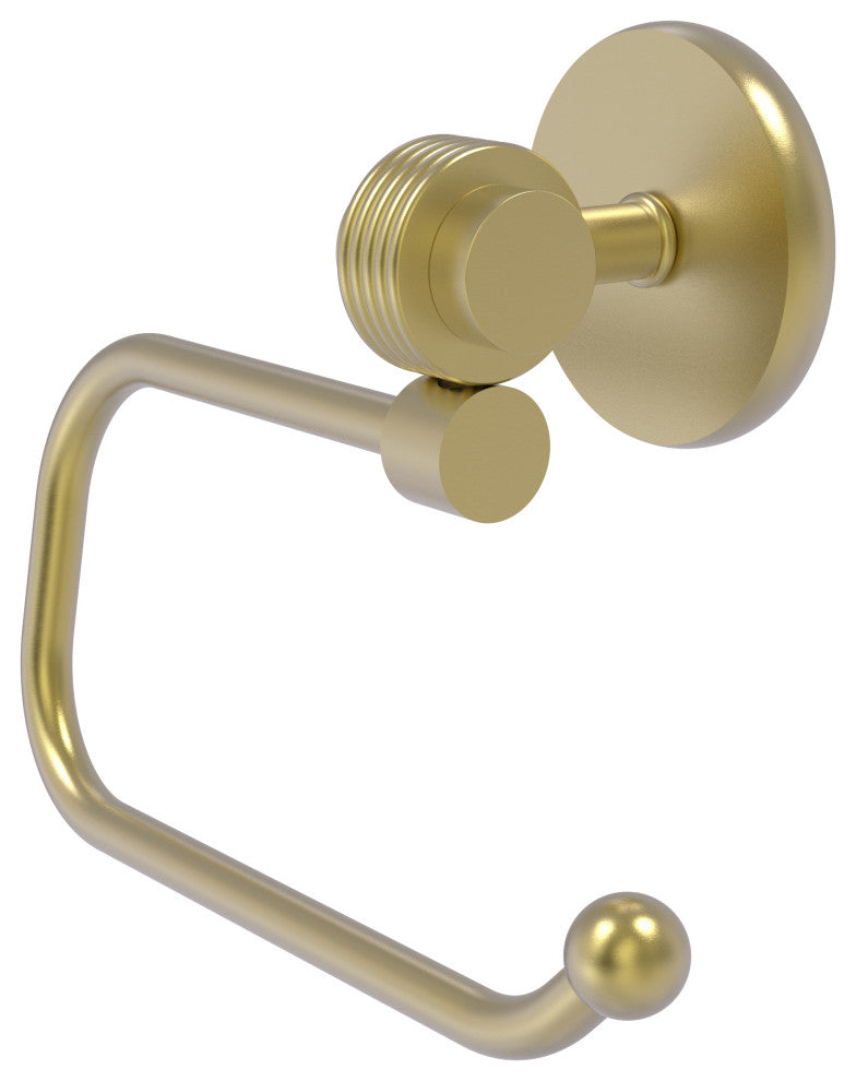 Satellite Orbit Two Euro Groovy Accent Toilet Tissue Holder, Satin Brass