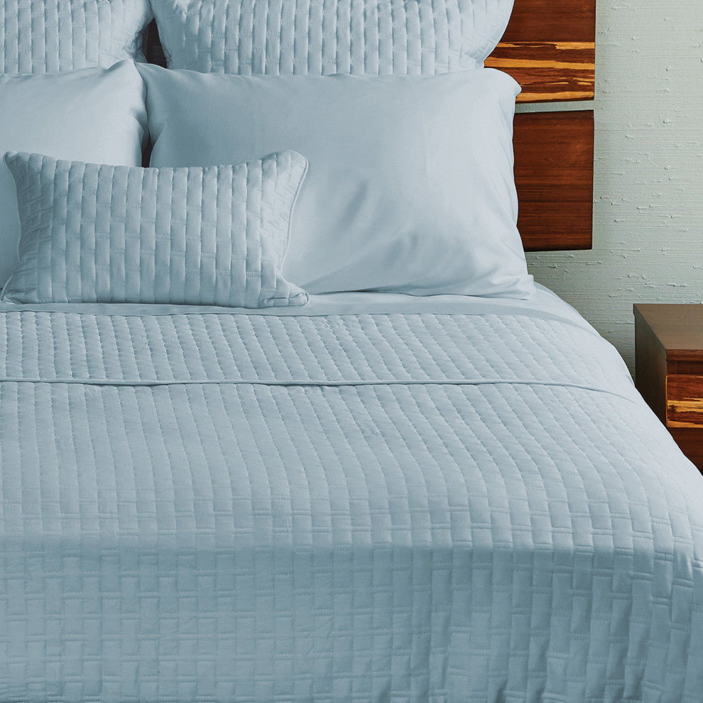 BedVoyage Luxury 100% Rayon Viscose Bamboo Quilted Decorative Pillow