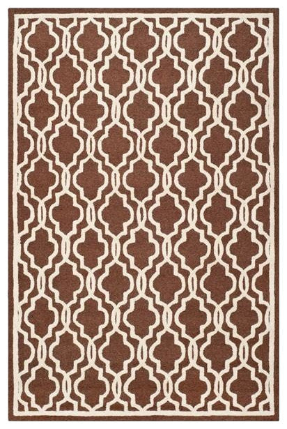 Safavieh Cambridge CAM131H 6'' Round Dark Brown Rug