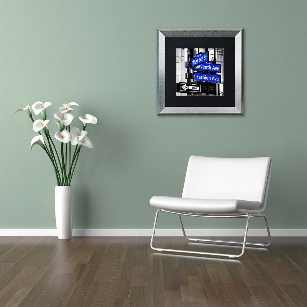 Philippe Hugonnard 'NYC Signs' Matted Framed Art, 11x11