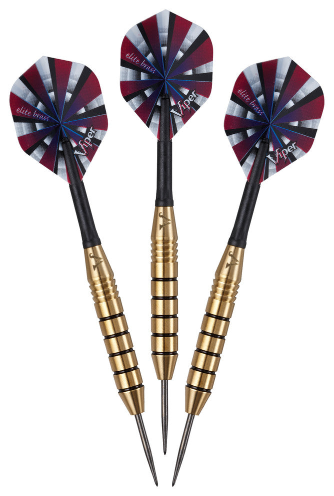 Viper Elite Brass Steel Tip Darts, 25 Grams