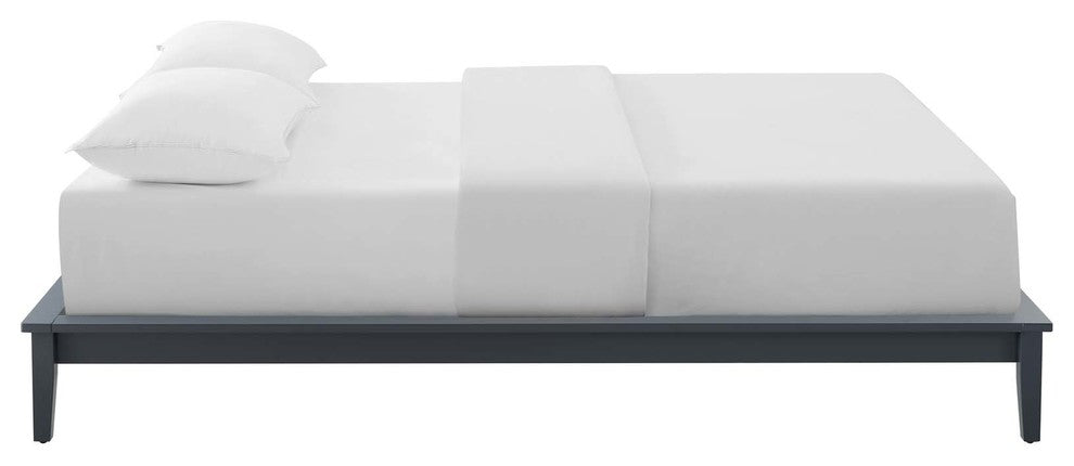 Lodge King Wood Platform Bed Frame