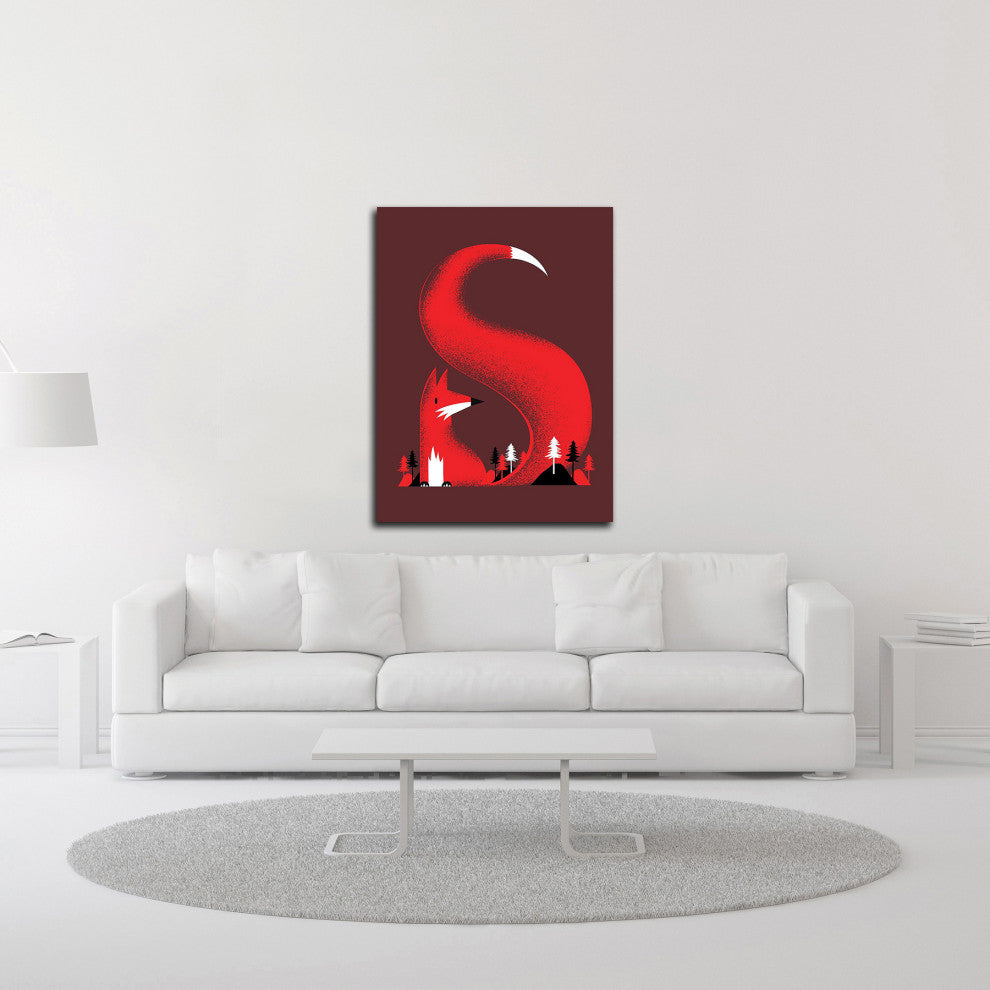 "S Like a Fox" by Robert Farkas, Print on Canvas, 24"x32"
