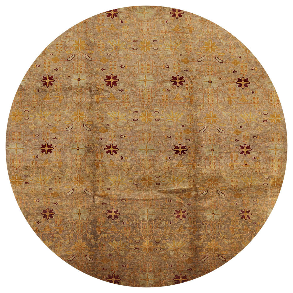 Ahgly Company Indoor Round Mid-Century Modern Area Rugs, 6' Round