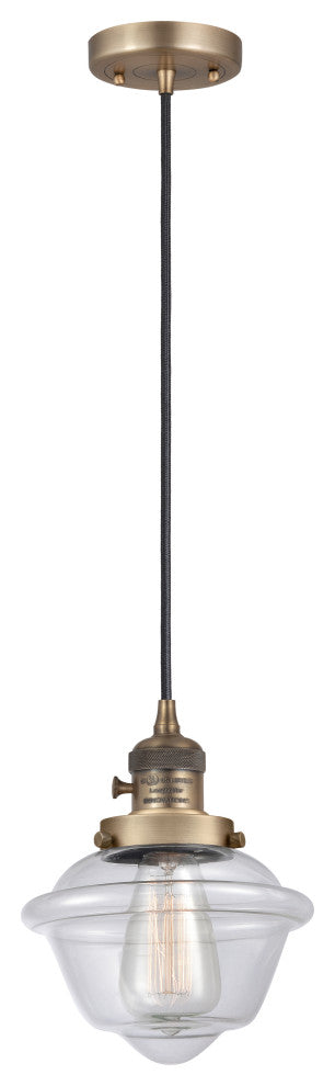 INNOVATIONS 201CSW-BB-G532 1-Light Mini Pendant Brushed Brass