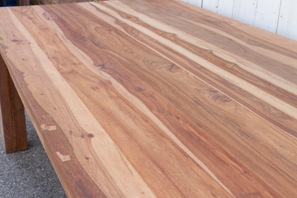 Large Reclaimed Teak Parson Dining Table