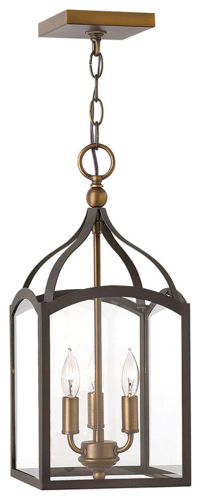 Hinkley Clarendon Small Open Frame Pendant, Bronze