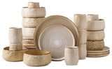 Stone by Mercer Project SHOSAI Stoneware 32 Piece Dinnerware Set, Sand