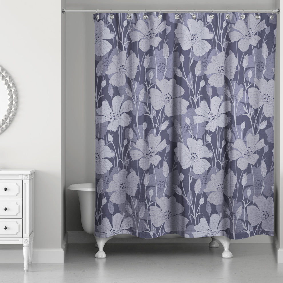 Floral Blooms 3 71x74 Shower Curtain