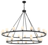 Aragon LED Chandelier, Matte Black