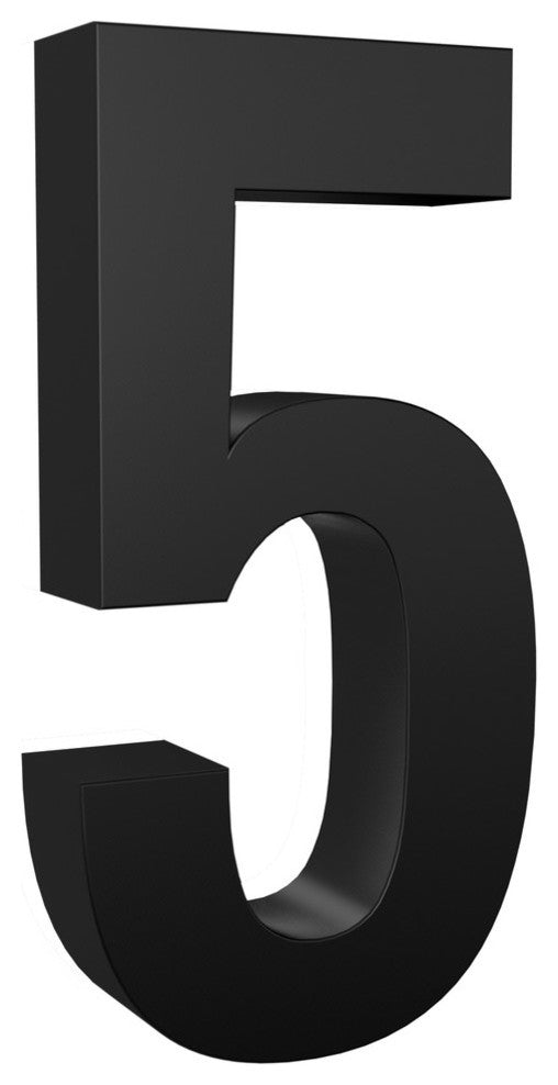 5 in Steel Backlit LED Floating Address Number, Up-Scale Modern Look LumaNumbers