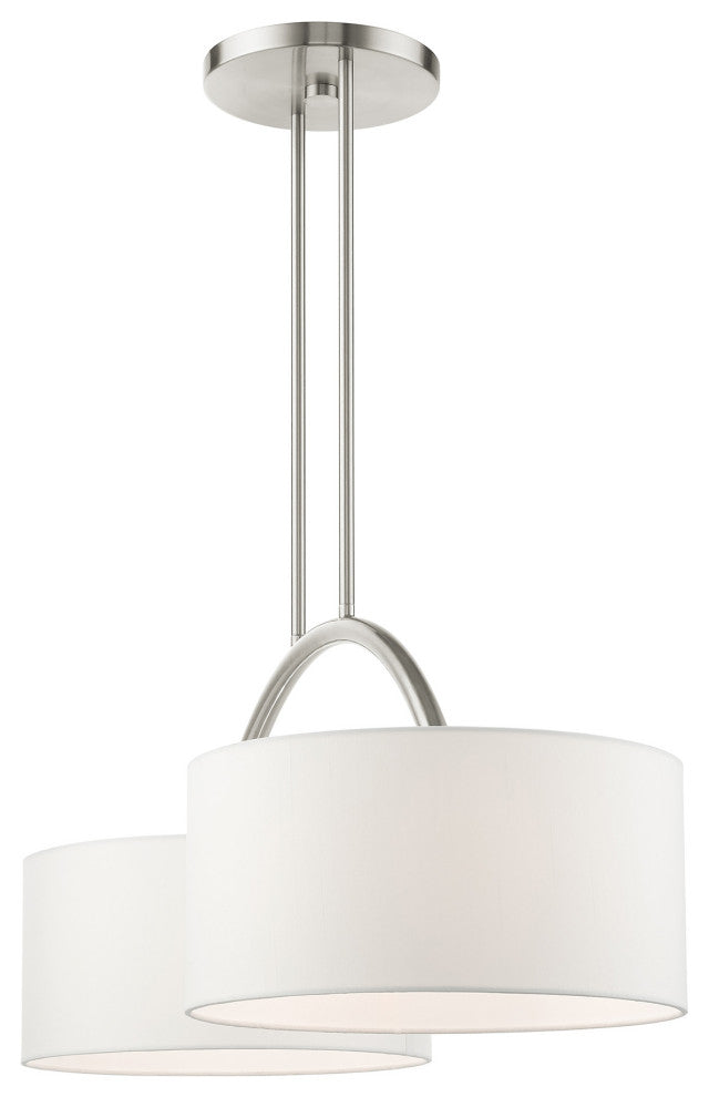 Brushed Nickel Timeless, Transitional, Linear Chandelier