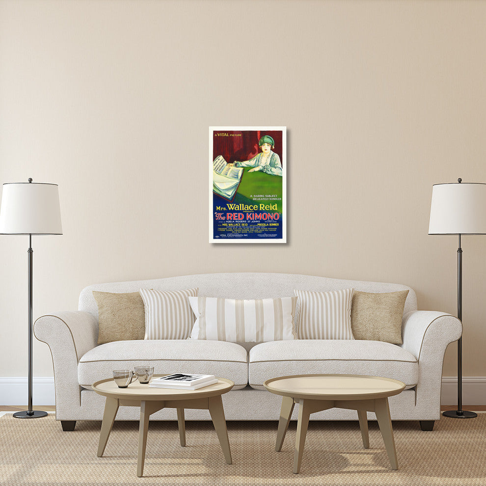 "The Red Kimono" Stretched Canvas Giclee by Hollywood Photo Archive, 24x36"