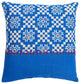 Surya Delray DEA-004 18"x18" Pillow Kit, Cream/Bright Blue/Cherry