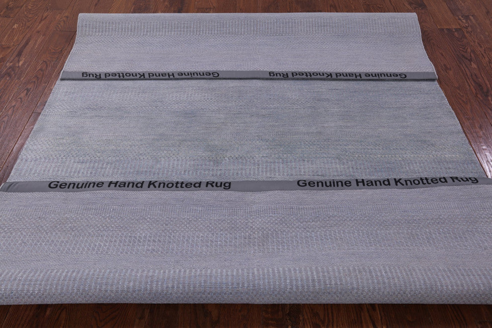 Savannah Grass Handmade Wool and Silk Rug 6' 1" X 9' 2" Q11408