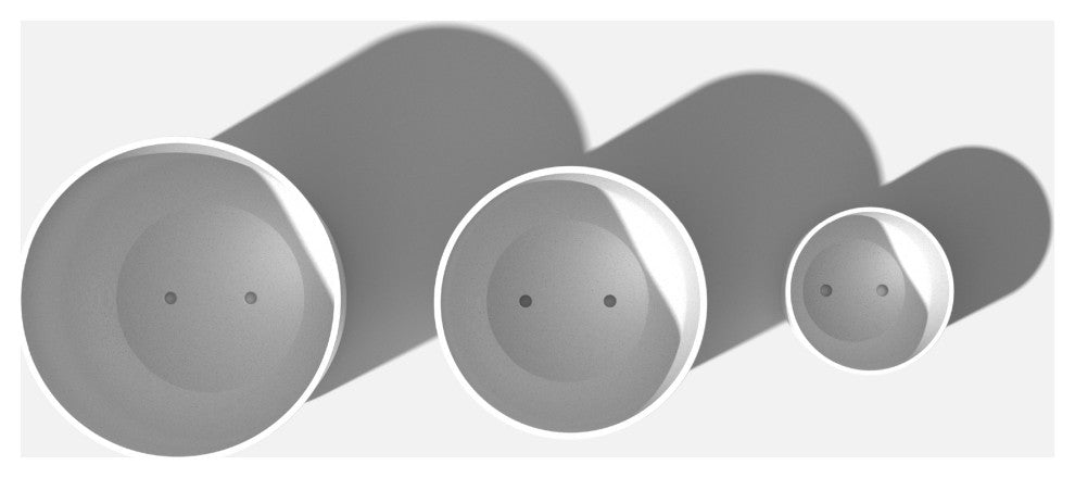 Veradek Mason Series Kona Planter Set of 3 Cluster, White