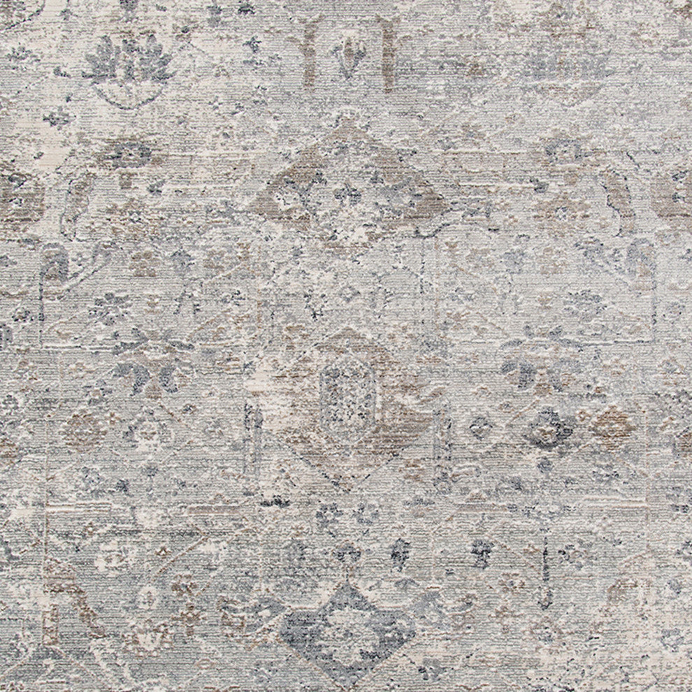 Fairmont Cohaug Runner, Gray, 2'6" x 7'10", Bordered