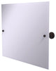 Frameless Landscape Tilt Mirror with Beveled Edge, Venetian Bronze