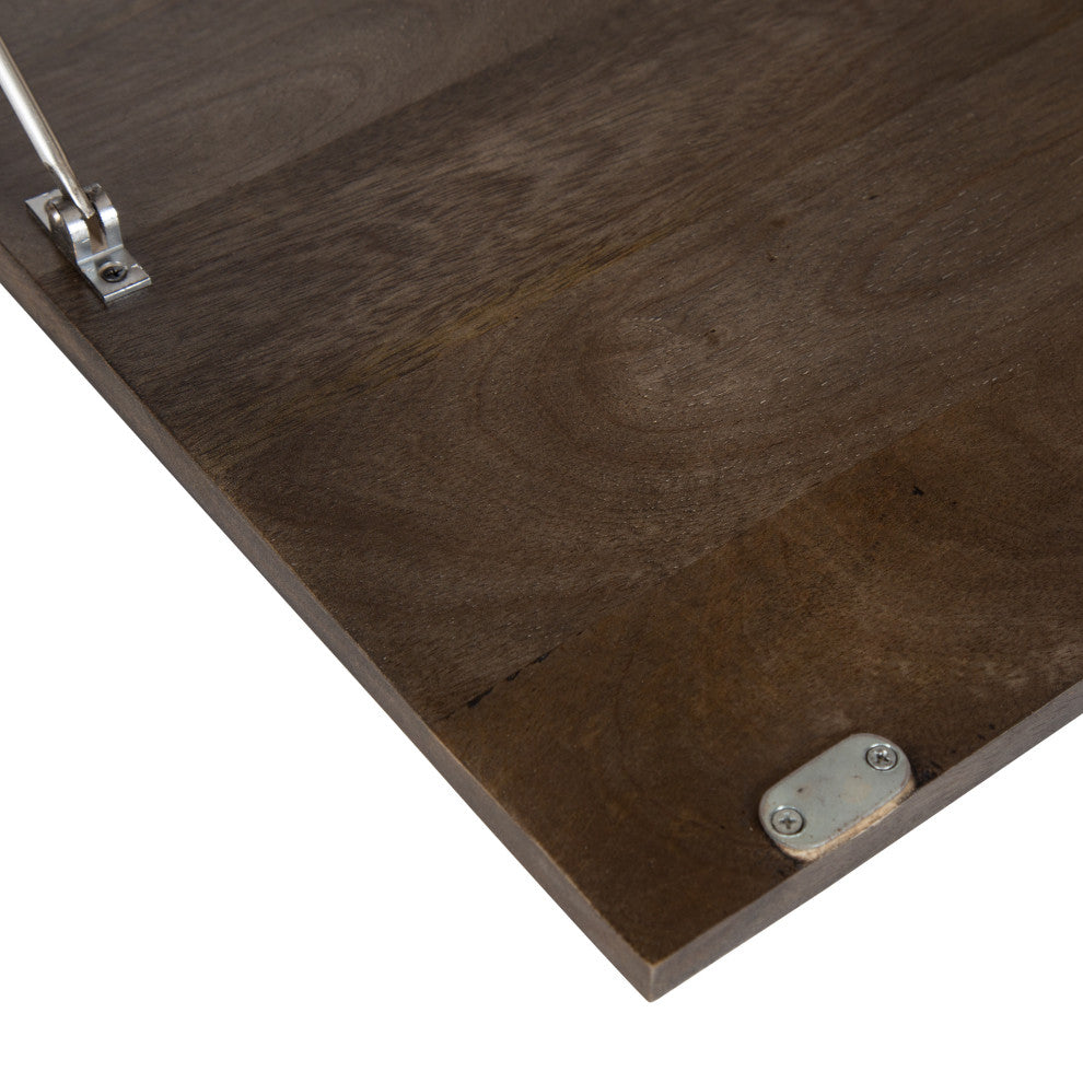 Georgie Wall Hanging Desk, Rustic Brown, 26x6x30