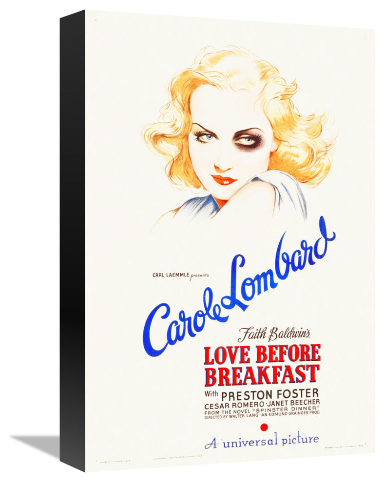 "Love Before Breakfast 1936" Canvas by Hollywood Photo Archive, 11x16"