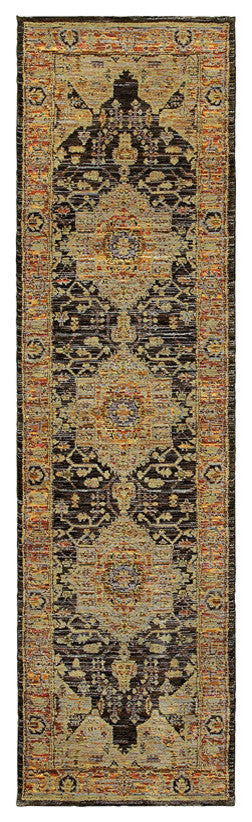 Oriental Weavers Sphinx Andorra 7138B Rug, Gold/Gray, 3'3"x5'2"