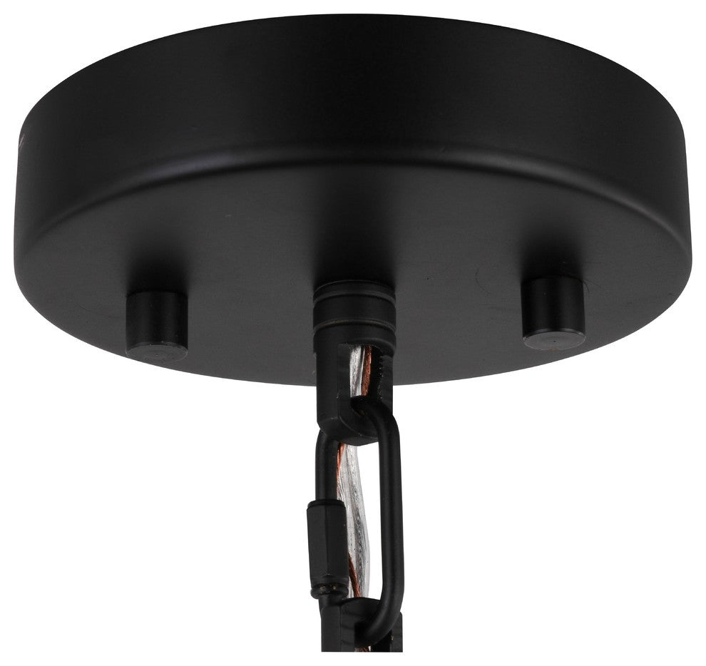 Woodbridge Lighting Cascade 1-light Glass Mini Pendant in Oil-Rubbed Bronze