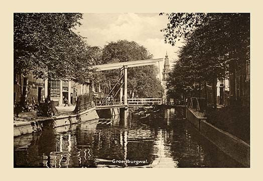 Groenburgwal, Amsterdam- Gallery Wrapped Canvas Art 28" x 42"