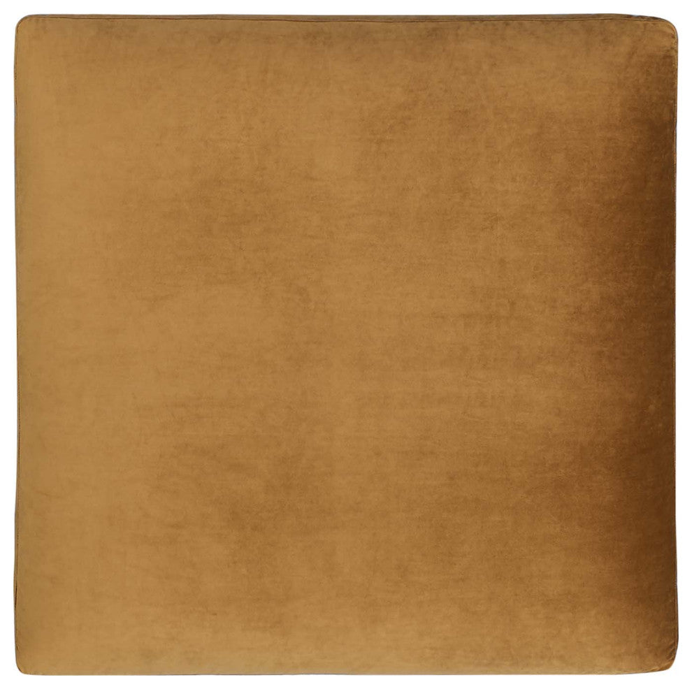 Accent Chair Ottoman, Velvet, Brown, Modern, Living Lounge Hotel Hospitality