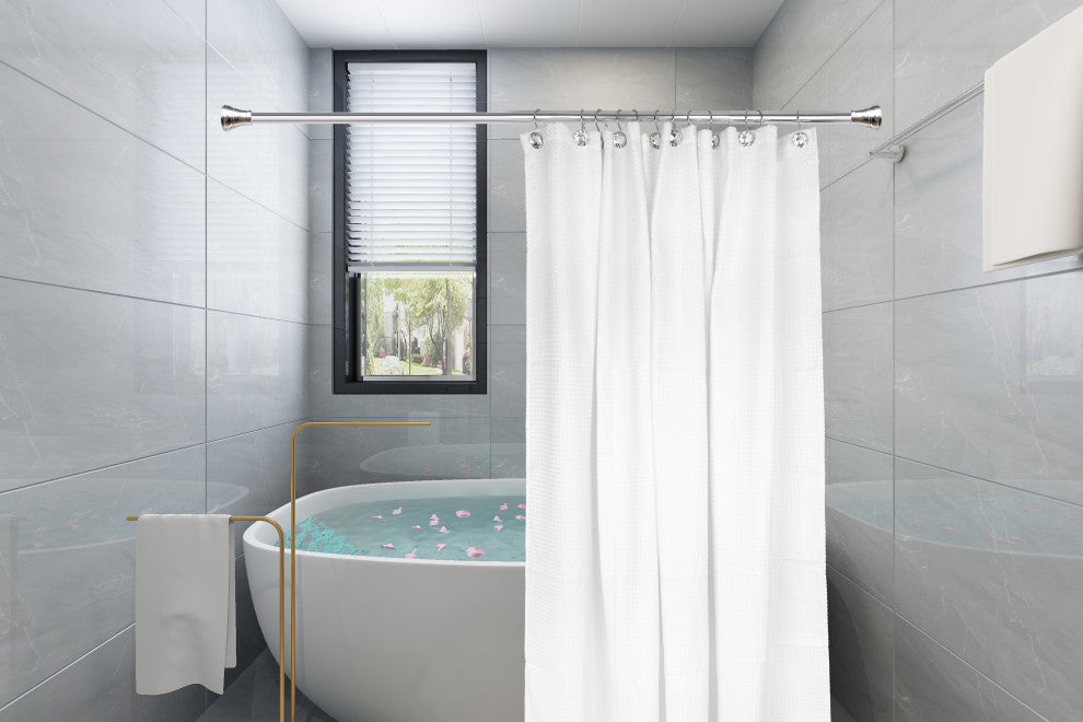 Utopia Alley Shower Hooks - Shower Curtain Rings for Bathroom, Chrome