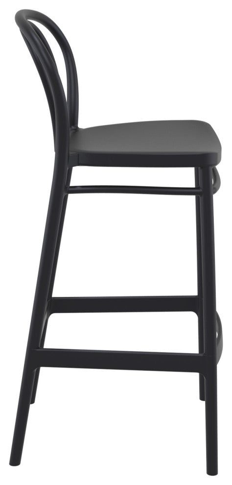 Victor Bar Stool, Set of 2, Black