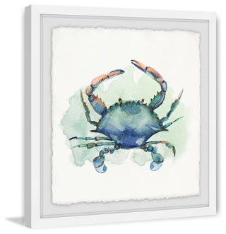 "Notre Bon Crabe Celeste" Framed Painting Print, 12"x12"