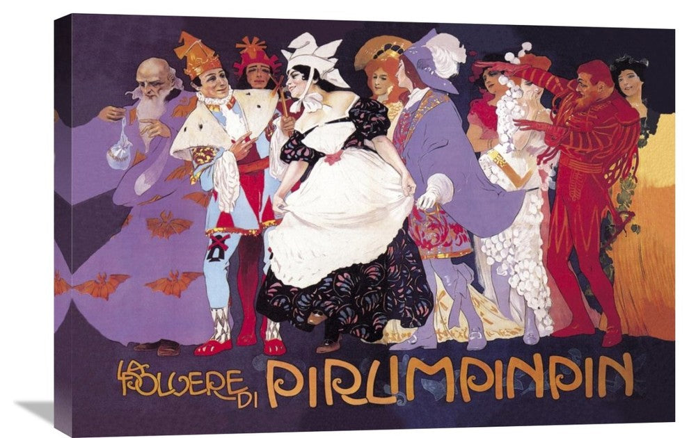 "La Polvere di Pirlimpinpin" Stretched Canvas Giclee, 30"x20"