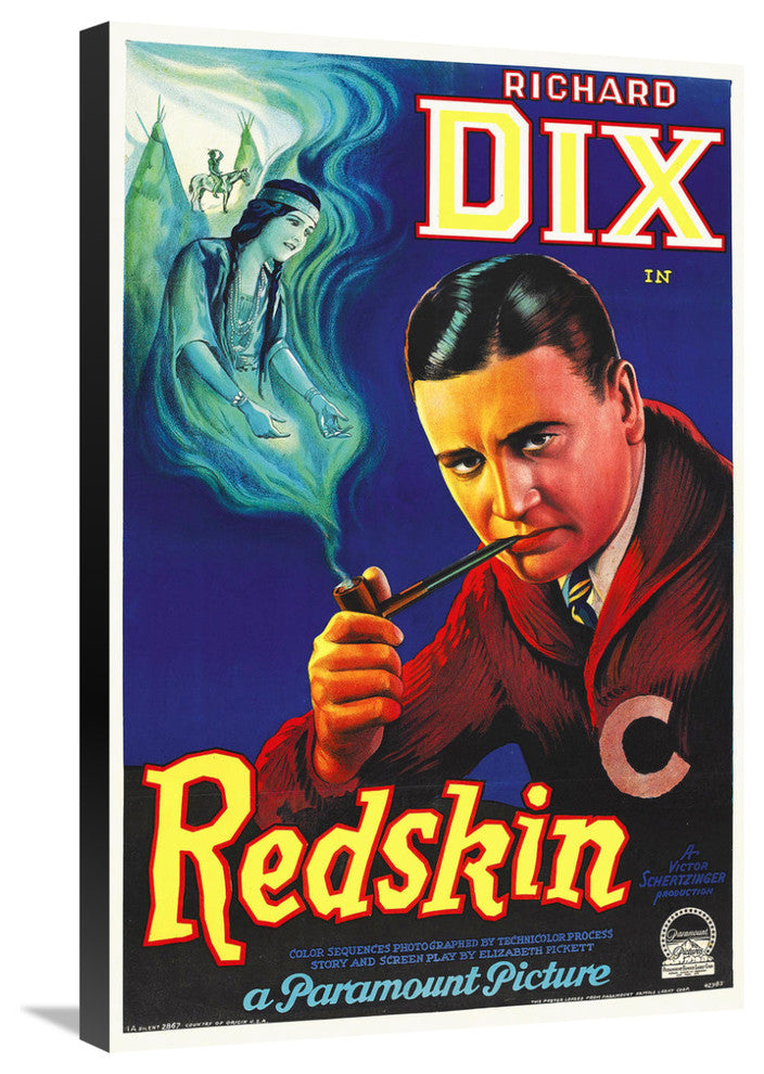 "Richard Dix, Redskin Ad, 1926" Canvas by Hollywood Photo Archive, 20x30"