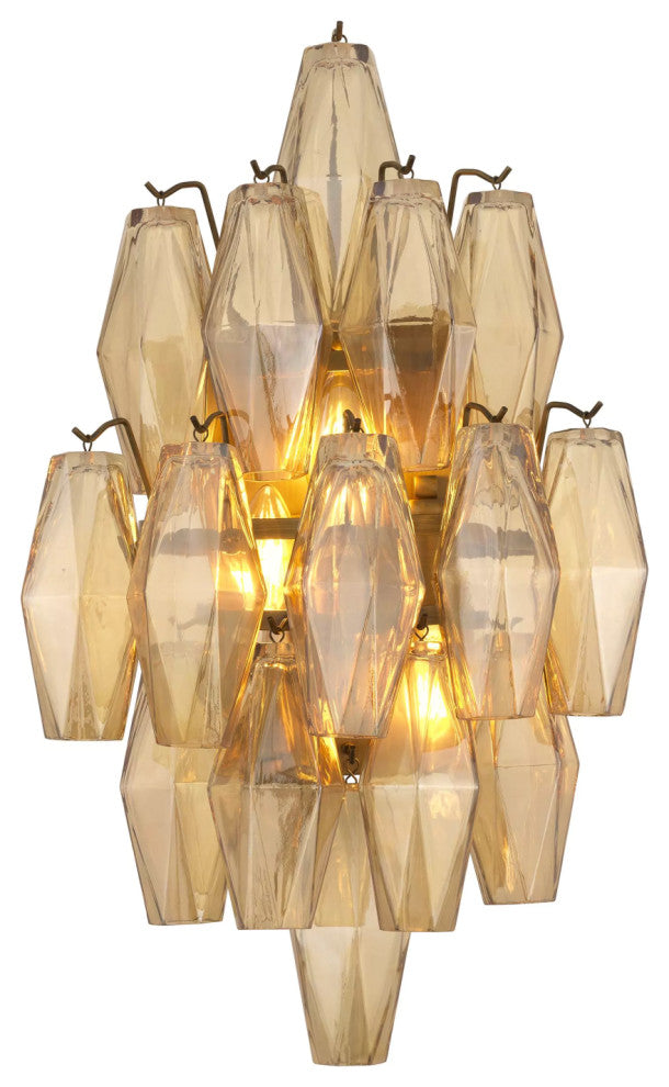 Diamond Amber Glass Wall Lamp | Eichholtz Benini