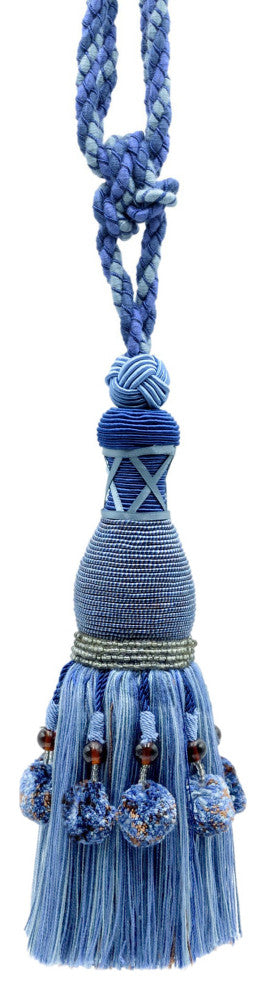 Tassel Tieback, Style# TBRW10, Color# VL09 - Blue [Set of 2]